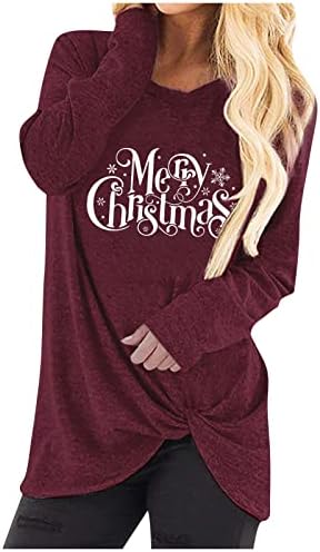  Sweatshirts For Women Loose Fit Fall Fashion Sweatshirts Long Sleeve Christmas Print Plus Size Pullover Top Fall Clothes