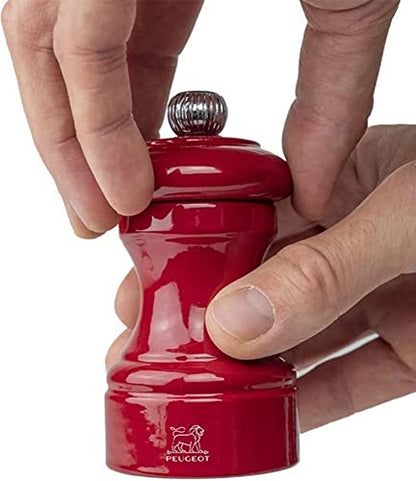 Peugeot Bistro Salt Mill Passion Red 10cm-4in.