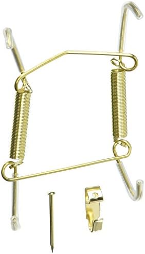  Orative Plate Display Hanger Expandable 7.5" To 9.5", White