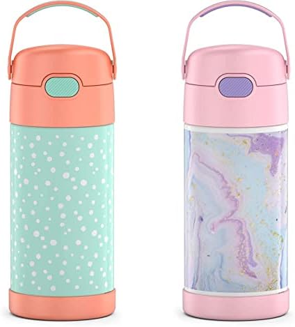 Thermos FUNTAINER 12 Ounce Stainless Steel Kids Bottle, Pastels