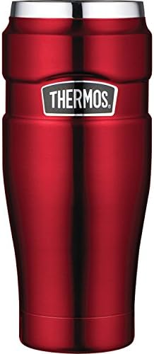 Thermos Stainless King Vacuum-Insulated Travel Tumbler, 16 Ounce, White