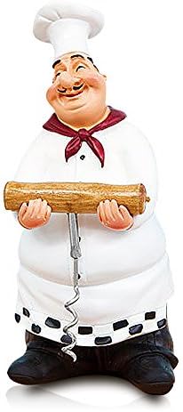  Resin Decorative Ornaments,Kitchen Decor,Cook Statue,French Chef Figurines With Toothpick Holder