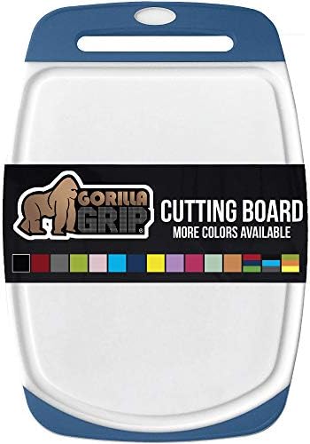  Reversible, Oversized, Thick Cutting Board, Easy Grip Handle, Deep Juice Grooves, Slip Resistant, Large Kitchen Chopping Boards For Meat, Veggies, Fruits, Dishwasher Safe, 16x11.2, Mint
