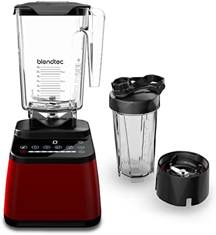 Blendtec Original Designer Series Blender And 90 Oz WildSide+ Jar - Kitchen Blender Bundle - Black