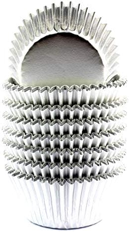  Foil Cupcake Liners Baking Cups Paper Standard Navy Blue, 200 Pack