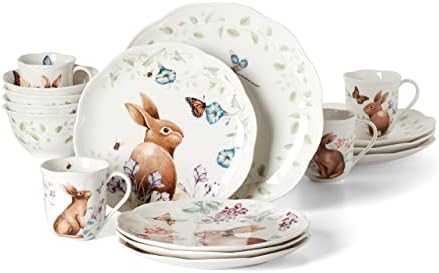 Lenox 893454 Butterfly Meadow Bunny Cookie Jar