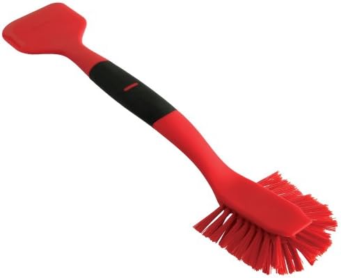  1088R Scrub Brush/Scraper, Red, 13-inch
