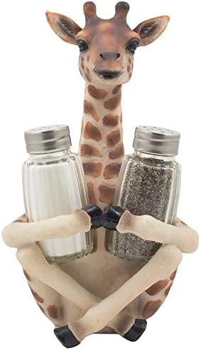  Animal Holder With Salt And Pepper Shaker Set (3 Piece) | Kitchen Décor And Accessories | Salt And Pepper Shakers | Home Décor | Home Decorations… (Rooster)
