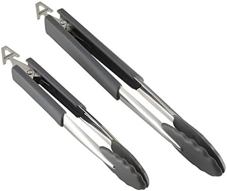  SureGrip Nonstick Utensil Kitchen Cooking Tools Set, 6 Piece, Graphite