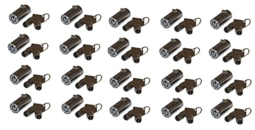  20 - MEI-2501B-KA Vending Machine Lock With Tubular Keyway And Chrome Finish, Keyed Alike #1452