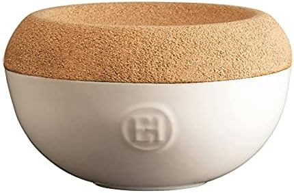 Emile Henry 0.5 Qt. Salt Celler + Cork Lid | Burgundy