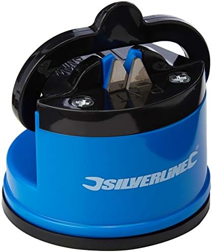  Silverline 270466 Tabletop Blade & Knife Sharpener With Suction Base 60 X 65 X 60mm