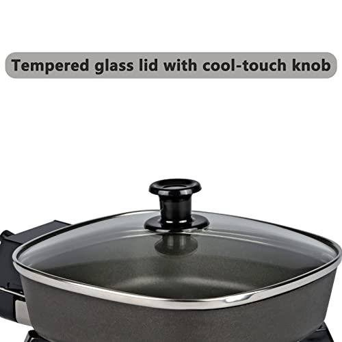  Small Electric Skillet - With Temperature Control Serves 1 To 2 People (6 Inch)