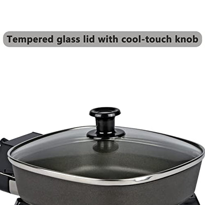  Small Electric Skillet - With Temperature Control Serves 1 To 2 People (6 Inch)