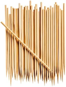  [100 Count] 12 Inch Bamboo Skewers For Shish Kabob, Grilling, Fruits, Appetizers, And Cocktails