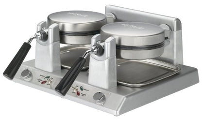  Commercial WW250B Heavy Duty Double Side-by-Side Belgian Waffle Maker, 208-volt