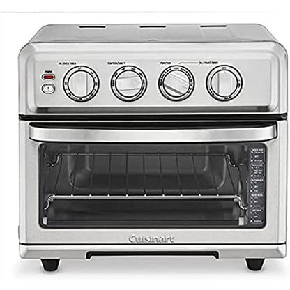  TOA-70 AirFryer Toaster Oven With Grill Stainless Steel Bundle With Cuisinart 12 Piece Ceramic Coated Cutlery Set Matte Black And Cuisinart 3D City Collection Rome Cutting Board