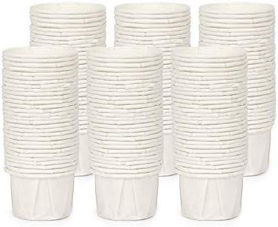 1 Oz Paper Cups- Paper Medicine Taster Ketchup Sacrament Paper Cups (PACK A - 1000 PACK)