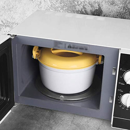  Portable Microwave Oven Rice Cooker Multifunctional Steamer 2000Ml Insulation Lunch Box Steaming Utensils For Microwave
