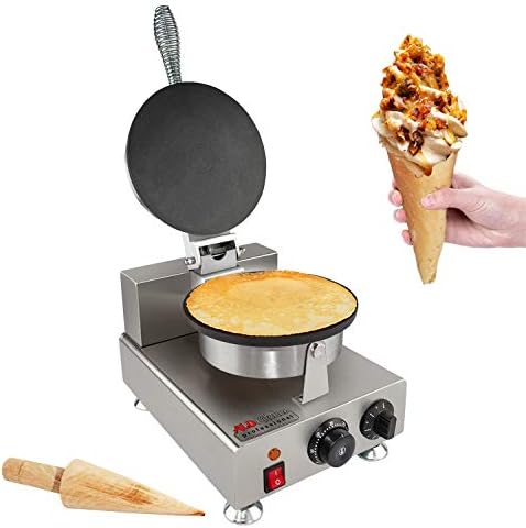  Cone Waffle Maker | Nonstick Cone Iron (2-Head)