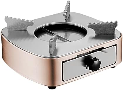  XIXIAN Mini Alcohol Stove Burner Stainless Steel Adjustable Firepower Windproof Drawer Style Burner For Barbecue Hotpot Outdoors Cooking