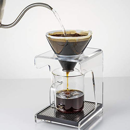 Hario V60 Mugen Coffee Dripper, Size 02, Clear Black