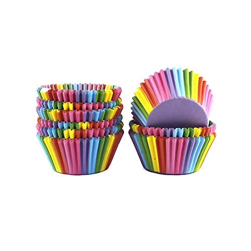  Baking Cups Cupcake Liners, Standard Sized, 300 Count (Rainbow)