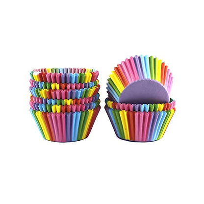  Baking Cups Cupcake Liners, Standard Sized, 300 Count (Rainbow)