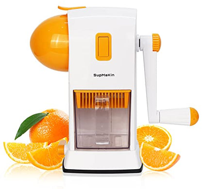  UPMAKIN Hand Citrus Lemon Juicer, Manual Orange Squeezer Cold Pressed Juicers, Max Extraction Rate, Pulp Strainer, Easy To Clean, Wireless Portable Travel Juice Mate