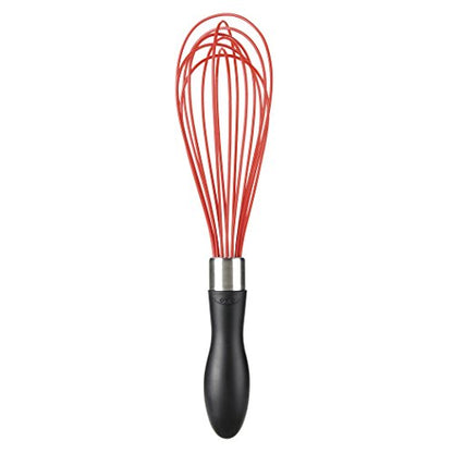  OXO Good Grips 11-Inch Balloon Whisk & 11-Inch Silicone Balloon Whisk - Red