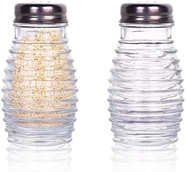  FBA_BCK31360 Retro Style Salt And Pepper Shakers With Stainless Tops (2), 1, Original Version