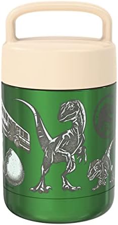  Kids' Vacuum Insulated Stainless Steel Food Jar With Carry Handle, Thermal Container For Travel Meals And Lunch On The Go, 12 Oz, Lilo And Stitch