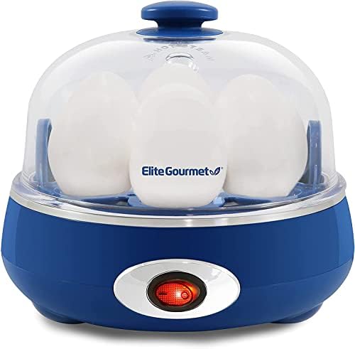 Elite Gourmet EGC-007B# Rapid Egg Cooker, 7 Easy-To-Peel, Hard, Medium, Black & ESM2207 Maxi-Matic Sandwich Panini Maker Grilled Cheese Machine Tuna Melt Omelets Non-Stick Surface, 2 Slice, Black