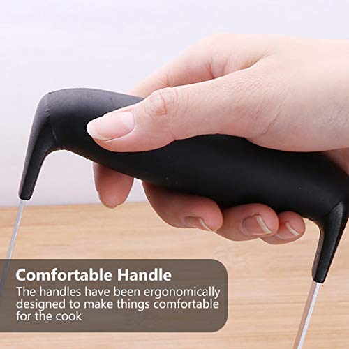  Stainless Steel Potato Masher, Black Handle, 12 × 7 × 17 Cm