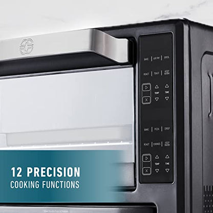  Performance 12-in-1 Air Fry Toaster Oven With Dual Zone 12" Pizza Drawer Oven Combo,Digital Precision Controls, Dark Stainless