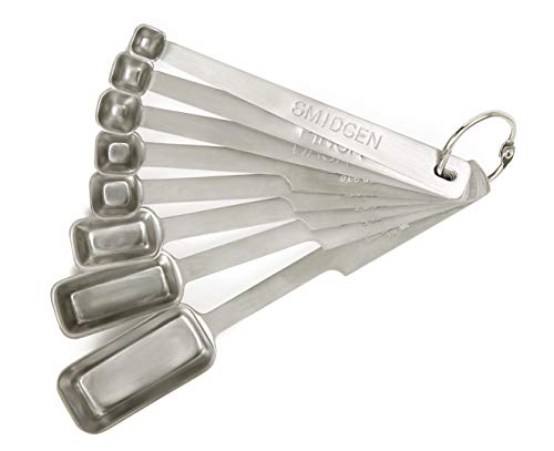  8-Piece Stainless Steel Measuring Spoon Set, One Size, Metallic