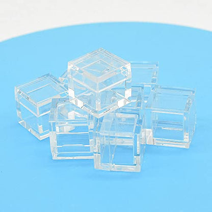 Acrylic Case For 10mm Element Cube Collection Clear Boxes Storage Small Size 14mm Element Cubes (For 10mm Cubes-10Pack)