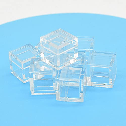  Acrylic Case For 10mm Element Cube Collection Clear Boxes Storage Small Size 14mm Element Cubes (For 10mm Cubes-10Pack)
