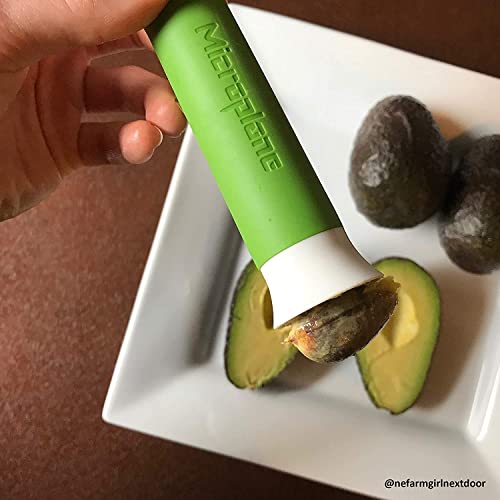  Microplane 3 In 1 Avocado Tool - Avocado Slicer, Peeler, Knife, Pit Removal - Green