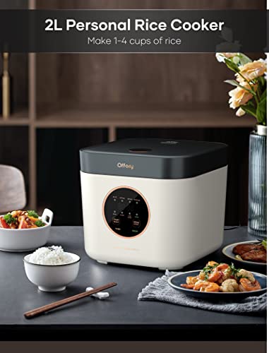  Rice Cooker, Mini Rice Cookers With Keep Warm, 3 Cups (Uncooked), Smart Fuzzy Logic, 24-H Delay Timer, Nonstick Inner Pot, For Soft White Rice, Brown Rice, Sushi, Porridge (Small)