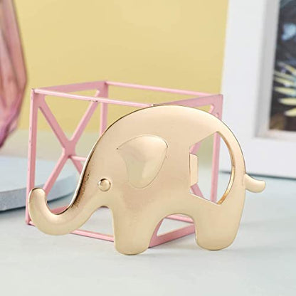  15 Pack Bottle Openers For Baby Shower Favor, Elephant Shaped Bottle Openers Girl Baby Shower Favors Birthday Bridal Shower Souvenirs Wedding Favor Gift (Pink - Elephant)