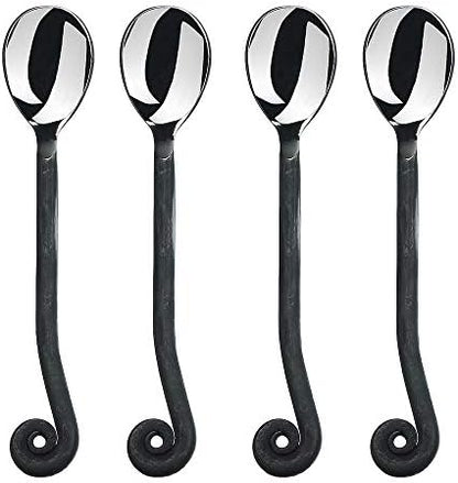  4-Piece Spreader Knife Set-Treble Clef Collection-Polished/Matte Cheese And Butter Spreading Knives
