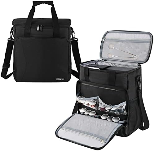  Travel Coffee Maker Carrying Bag Compatible With Keurig K-Mini Or K-Mini Plus, Single Serve Coffee Maker Portable Storage Bag With Shoulder Strap(Patented Design)