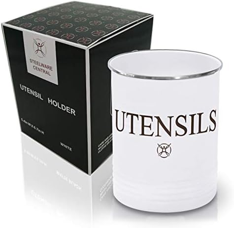  Utensil Holder Large Crocks Kitchen (black)