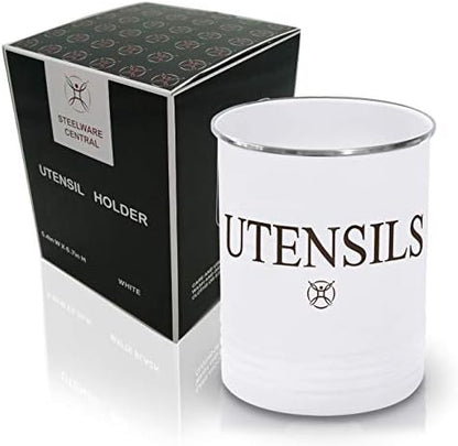  Utensil Holder Large Crocks Kitchen (black)