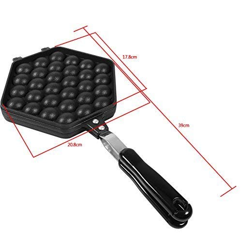  Nonstick Waffle Maker Egg Bubble Pan Aluminum Alloy Eggettes Pan Cake Baking Mold Plate For Home Kitchen Use