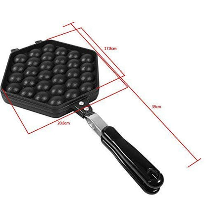  Nonstick Waffle Maker Egg Bubble Pan Aluminum Alloy Eggettes Pan Cake Baking Mold Plate For Home Kitchen Use