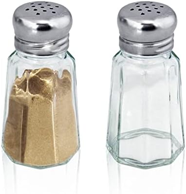  FBA_BCK31360 Retro Style Salt And Pepper Shakers With Stainless Tops (2), 1, Original Version
