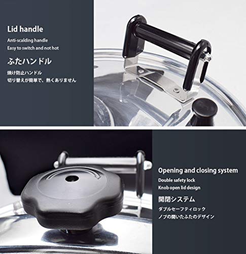  Aluminum Alloy Pressure Cooker, Professional Explosion-proof Large-capacity Household And Commercial Quick Cooking Pot, Suitable For Kitchen, Restaurant, School Canteen, 18L, 25L, 33L, 50L