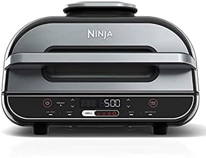  Ninja Foodi 5 In 1 Indoor Grill And Air Fryer With Surround Searing, Removable Grill Gate, Crisper Basket, Cooking Pot, And Smoke Control System